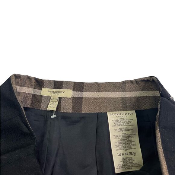 Burberry London Wool Pleated Mini Skirt - Picture 5 of 7